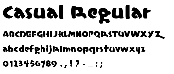 Casual Regular font